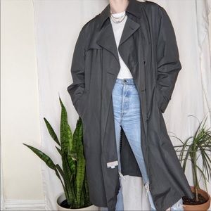 Vintage Gray Dior Trench Rain Coat